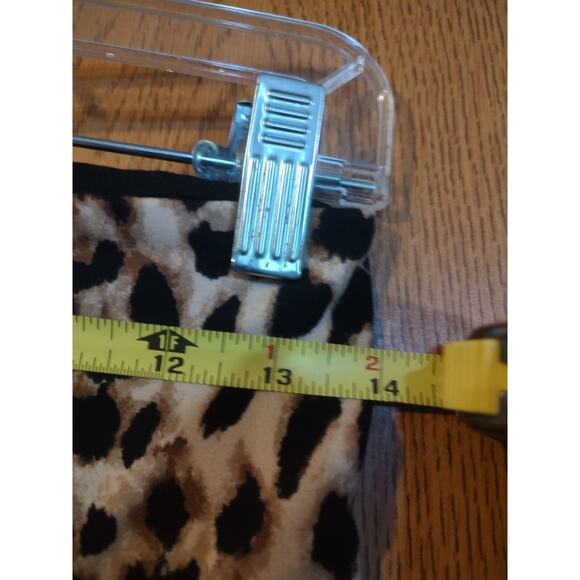 Victoria Secret Womens Leggings Cheetah Leopard Print Cropped Pocket Yoga Small - Picture 8 of 8